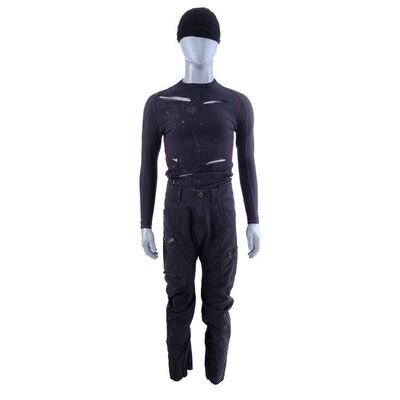 Lot #139: MARVEL'S DAREDEVIL (T.V. SERIES, 2015 - 2018) - Daredevil Vigilante Battle Damaged Costume with Mask