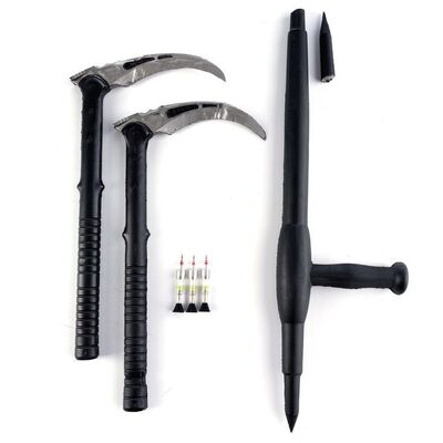 Lot #149: MARVEL - VARIOUS PRODUCTIONS (T.V. SERIES, 2015 - 2019) - Pair of The Hand Stunt Kamas, Murakami's Stunt Tonfa and Three Stunt Darts