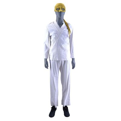 Lot #154: MARVEL'S IRON FIST (T.V. SERIES, 2017 - 2018) - Davos' Iron Fist Hero Mask with Stunt Gi and Unfinished Shoes