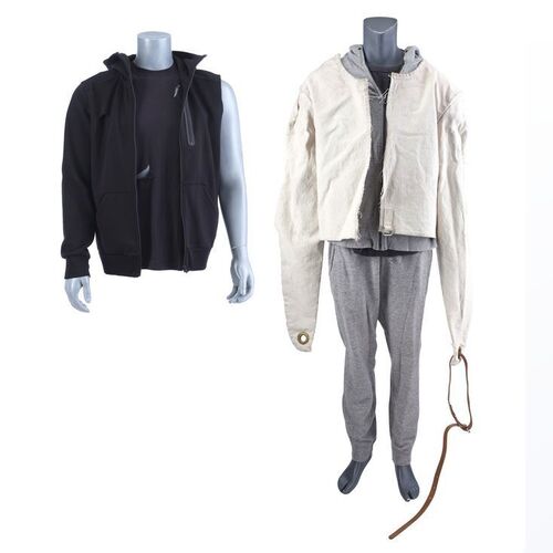 Lot #164: MARVEL'S IRON FIST (T.V. SERIES, 2017 - 2018) - Danny Rand's Distressed Trials Costume and Stunt Straight Jacket Costume