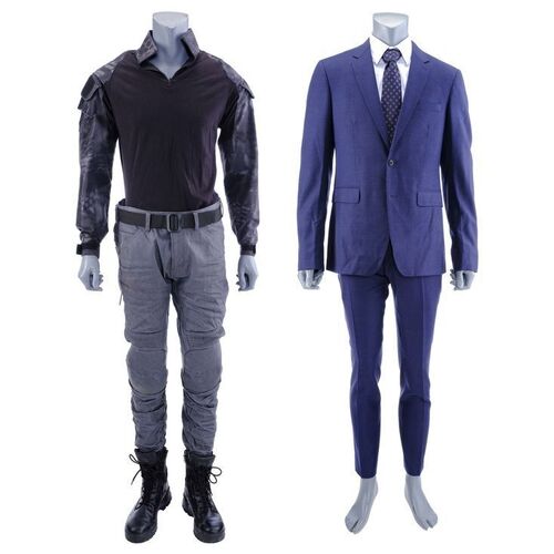Lot #169: MARVEL'S THE PUNISHER (T.V. SERIES, 2017 - 2019) - Billy Russo's Date with Dinah Madani and Battle Damaged Tactical Carousel Costumes