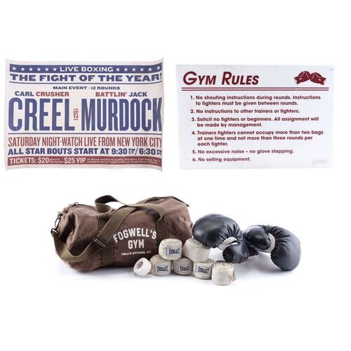 Lot #171: MARVEL'S DAREDEVIL (T.V. SERIES, 2015 - 2018) - Matt Murdock's Boxing Equipment with Fogwell's Gym Memorabilia