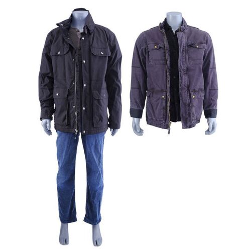Lot #185: MARVEL'S THE PUNISHER (T.V. SERIES, 2017 - 2019) - Frank Castle's Beth Quinn Conversation Jacket and Shirt with Photo Lab Infiltration Costume
