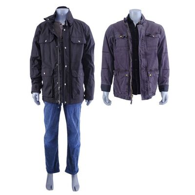 Lot #185: MARVEL'S THE PUNISHER (T.V. SERIES, 2017 - 2019) - Frank Castle's Beth Quinn Conversation Jacket and Shirt with Photo Lab Infiltration Costume