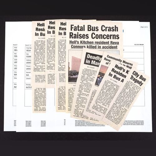 Lot #190: MARVEL'S JESSICA JONES (T.V. SERIES, 2015 - 2019) - Set of Jessica Jones' Paperwork
