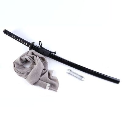 Lot #204: MARVEL'S IRON FIST (T.V. SERIES, 2017 - 2018) - Bakuto's Metal Katana with Two Stunt Tracker Spikes and Scarf