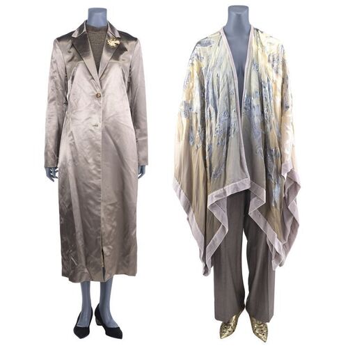 Lot #219: MARVEL'S THE DEFENDERS (T.V. SERIES, 2017) - Alexandra Reid's 'Watch the World Fall' Shawl and Corporate Meeting Costumes