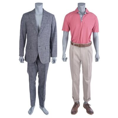 Lot #227: MARVEL'S IRON FIST (T.V. SERIES, 2017 - 2018) - Harold Meachum's Family Photo Costume and Davos' Meeting Suit