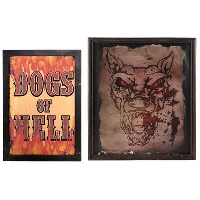 Lot #240: MARVEL'S DAREDEVIL (T.V. SERIES, 2015 - 2018) - Framed Dogs of Hell Poster and Dog Portrait