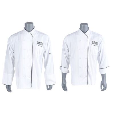 Lot #255: MARVEL'S LUKE CAGE (T.V. SERIES, 2016 - 2018) - Two Harlem's Paradise Kitchen Coats