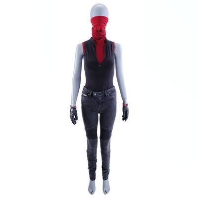 Lot #268: MARVEL'S DAREDEVIL (T.V. SERIES, 2015 - 2018) - Elektra Natchios' Tunic Costume with Mask and Gloves