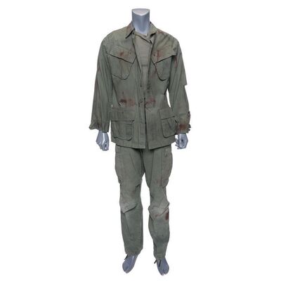 Lot #275: MARVEL'S THE DEFENDERS (T.V. SERIES, 2017) - Stick's Bloodied Fight Costume