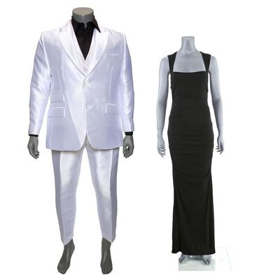 Lot #281: MARVEL'S DAREDEVIL (T.V. SERIES, 2015 - 2018) - Wilson Fisk's Kingpin Costume with Vanessa Marianna's Poisoning Costume