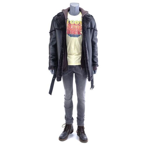 Lot #291: MARVEL'S THE PUNISHER (T.V. SERIES, 2017 - 2019) - Billy Russo's Post Asylum Escape Costume with Stunt Sweatshirt and Boots