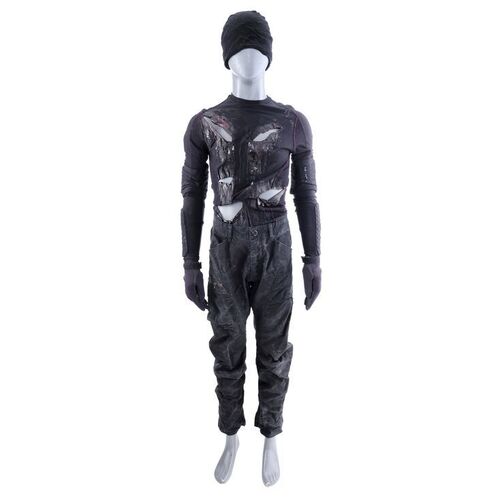 Lot #305: MARVEL'S DAREDEVIL (T.V. SERIES, 2015 - 2018) - Daredevil Vigilante Battle Damaged Costume with Mask