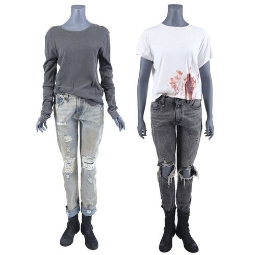 Lot #306: MARVEL'S JESSICA JONES (T.V. SERIES, 2015 - 2019) - Jessica Jones' Gregory Sallinger Interrogation Costume with Bloody Stabbed Costume