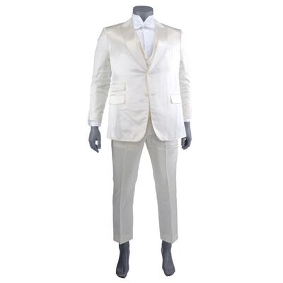 Lot #313: MARVEL'S DAREDEVIL (T.V. SERIES, 2015 - 2018) - Wilson Fisk's Wedding Costume with Vest and Suspenders