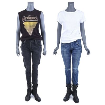Lot #321: MARVEL'S JESSICA JONES (T.V. SERIES, 2015 - 2019) - Jessica Jones' Three Marks Costume and Road Trip Costume