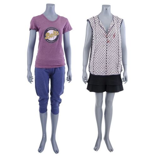 Lot #330: MARVEL'S DAREDEVIL (T.V. SERIES, 2015 - 2018) - Karen Page's Bloodied Arrest Costume and Alternate Brooklyn Bolts Costume