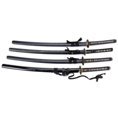 Lot #336: MARVEL'S DAREDEVIL (T.V. SERIES, 2015 - 2018) - Set of Four Metal Katanas