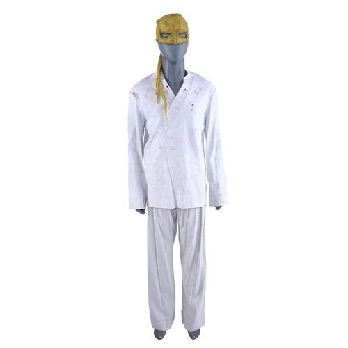 Lot #340: MARVEL'S IRON FIST (T.V. SERIES, 2017 - 2018) - Danny Rand's Bloodied Iron Fist Gi with Unfinished Mask