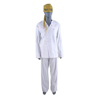 Lot #340: MARVEL'S IRON FIST (T.V. SERIES, 2017 - 2018) - Danny Rand's Bloodied Iron Fist Gi with Unfinished Mask