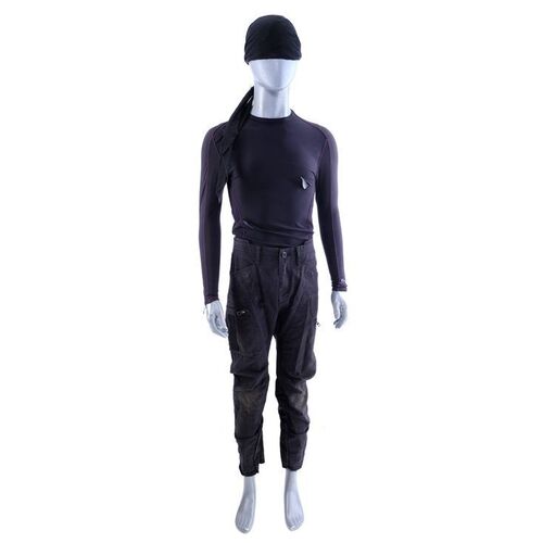 Lot #344: MARVEL'S DAREDEVIL (T.V. SERIES, 2015 - 2018) - Daredevil Vigilante Damaged Battle Costume with Mask