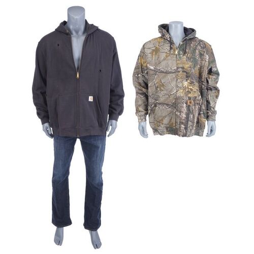 Lot #347: MARVEL'S LUKE CAGE (T.V. SERIES, 2016 - 2018) - Luke Cage Method Man Trade Sweatshirt and Bullet-Riddled Hoodie Costume