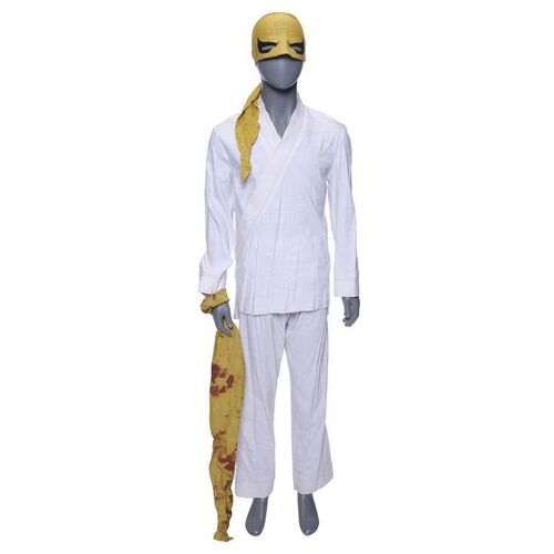 Lot #373: MARVEL'S IRON FIST (T.V. SERIES, 2017 - 2018) - Danny Rand's Fight for Iron Fist Costume with Prototype Mask