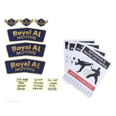 Lot #377: MARVEL'S IRON FIST (T.V. SERIES, 2017 - 2018) - Royal Al Moving Patches, Dojo Flyers, and Mary Walker's Sticky Notes