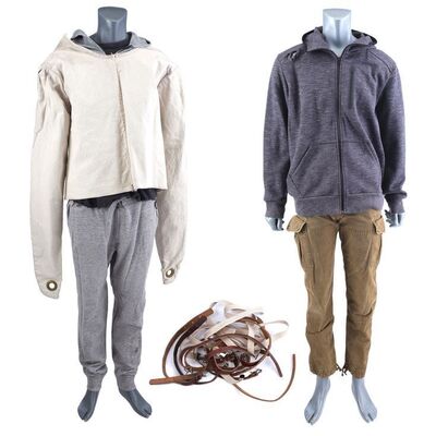 Lot #378: MARVEL'S IRON FIST (T.V. SERIES, 2017 - 2018) - Danny Rand's Escape Costume and Straight Jacket Costume