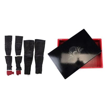 Lot #380: MARVEL'S THE DEFENDERS (T.V. SERIES, 2017) - Elektra Natchios' Defenders Costume Components with Prototype Box