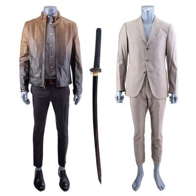 Lot #383: MARVEL - VARIOUS PRODUCTIONS (T.V. SERIES, 2015 - 2019) - Bakuto's Stunt Dojo Costume and Midland Circle Costume with Katana