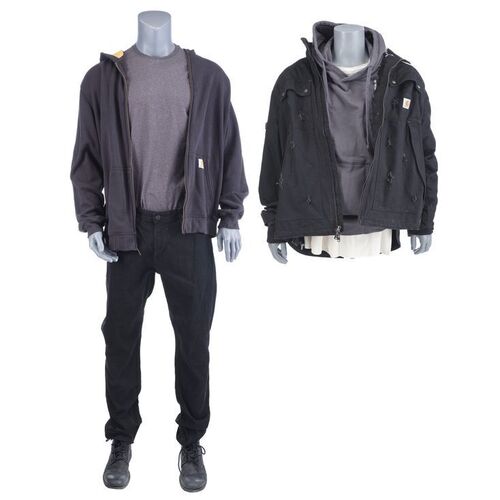 Lot #386: MARVEL'S LUKE CAGE (T.V. SERIES, 2016 - 2018) - Luke Cage's Gym Assault Costume and Growhouse Costume