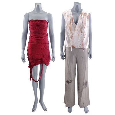 Lot #410: MARVEL'S THE DEFENDERS (T.V. SERIES, 2017) - Elektra Natchios' Ceremonial Wraps with Alexandra Reid's Taming Costume