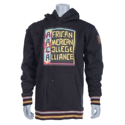 Lot #416: MARVEL'S LUKE CAGE (T.V. SERIES, 2016 - 2018) - Luke Cage's Bullet-Riddled Stunt A.A.C.A. Hoodie and Shirt
