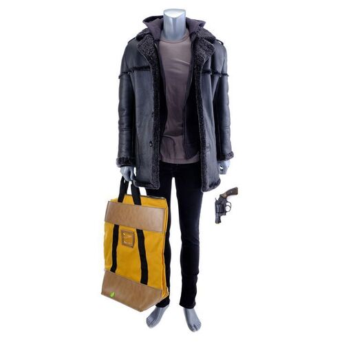 Lot #456: MARVEL'S THE PUNISHER (T.V. SERIES, 2017 - 2019) - Billy Russo's Bank Robbery Costume with Heist Bag and Stunt Handgun