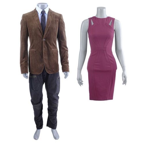 Lot #459: MARVEL'S DAREDEVIL (T.V. SERIES, 2015 - 2018) - Elektra Natchios' and Matt Murdock's Meeting Costumes