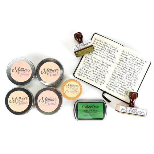 Lot #467: MARVEL'S LUKE CAGE (T.V. SERIES, 2016 - 2018) - Mother's Touch Set of Stamps, Tins, Clay Facial Jar and Tilda's Notebook