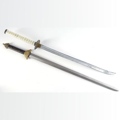 Lot #468: MARVEL'S IRON FIST (T.V. SERIES, 2017 - 2018) - Colleen Wing's Stunt Katana with Madame Gao's Guard's Stunt Sword