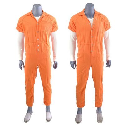 Lot #469: MARVEL'S LUKE CAGE (T.V. SERIES, 2016 - 2018) - Pair of Shades' Seagate Prison Jumpsuits