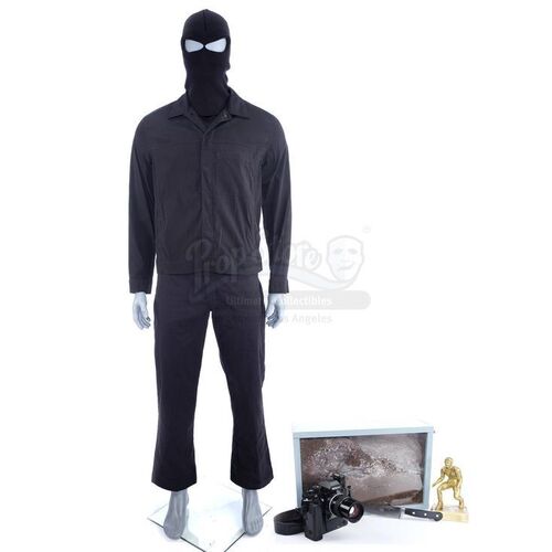 Lot #471: MARVEL'S JESSICA JONES (T.V. SERIES, 2015 - 2019) - Gregory Sallinger's Stunt Black Balaclava Costume and Accessories