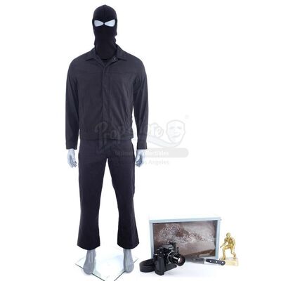 Lot #471: MARVEL'S JESSICA JONES (T.V. SERIES, 2015 - 2019) - Gregory Sallinger's Stunt Black Balaclava Costume and Accessories