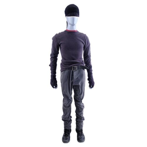 Lot #484: MARVEL'S DAREDEVIL (T.V. SERIES, 2015 - 2018) - Daredevil Vigilante Costume with Mask and Stunt Boots