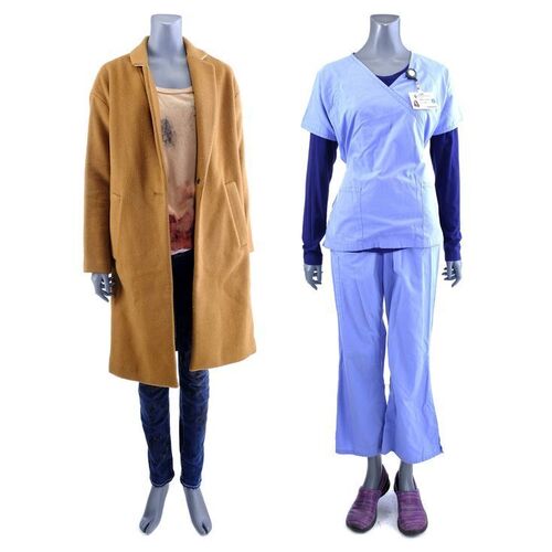 Lot #489: MARVEL - VARIOUS PRODUCTIONS (T.V. SERIES, 2015 - 2019) - Claire Temple's Nurse Costume and Bloodied Costume