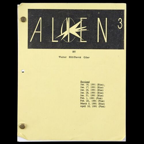 112826: ALIEN3 (1992) - Bound Pink Revised Studio Script