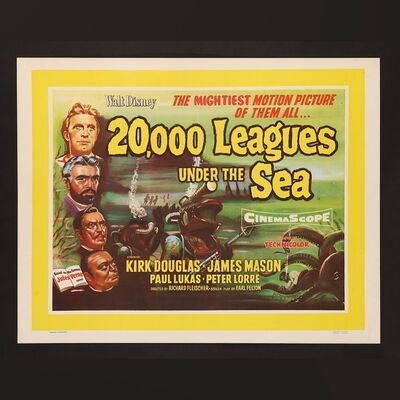 Lot #4 - 20,000 LEAGUES UNDER THE SEA (1954) - Half-Sheet, 1954