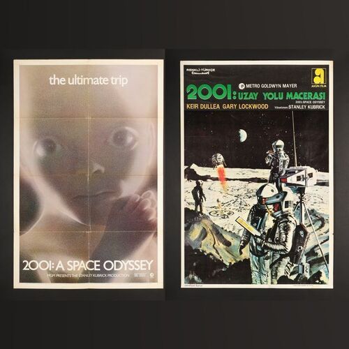 Lot #6 - 2001: A SPACE ODYSSEY (1968) - US "Star Child" One-Sheet RR1970 and Turkish One-Sheet circa 1968