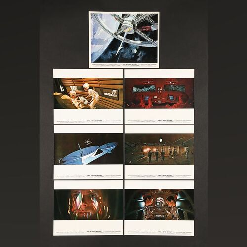 Lot #7 - 2001: A SPACE ODYSSEY (1968) - Seven British Front of House Lobby Cards, 1968