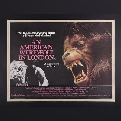 Lot #19 - AN AMERICAN WEREWOLF IN LONDON (1981) - UK Quad, 1981
